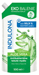 Antibakteriálne tekuté mydlo Aloe Vera - náhradná náplň 500 ml