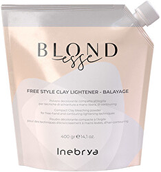 Zesvětlující pudr na vlasy s neutrálními pigmenty a jílem Blondesse (Free Style Clay Lightener - Bayalage) 400 g