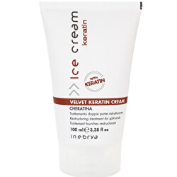 Cremă de păr cu efect de restructurare pentru vârfurile deteriorate Ice Cream Keratin (Velvet Keratin Cream) 100 ml