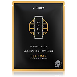 Čisticí plátýnková maska s Jeju medem a AHA, BHA komplexem Korean Heritage (Cleansing Sheet Mask) 25 g