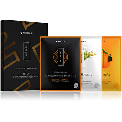 Sada rozjasňujících masek Brightening Sheet Masks
