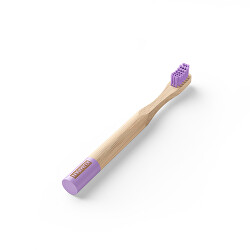 Periuță de dinți pentru copii din bambus violet AS05