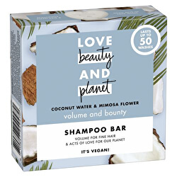 Tuhý šampon s kokosovou vodou a květy mimózy (Shampoo Bar) 90 g