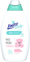 Detské umývací mlieko a šampón s Bio nechtíkom lekárskym Baby 425 ml