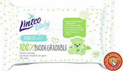 Vlhčené obrúsky Baby 100% biodegradable 48 ks