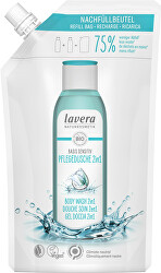 Sprchový gel na tělo a vlasy s neutrální přírodní vůní pro suchou a citlivou pokožku 2v1 Basis Sensitiv – náhradní náplň 500 ml