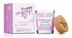 Masážní svíčka Enjoy it! Blackcurrant and Kiwi (Massage Candle) 70 ml
