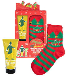 Lábkrém és zokni ajándékkészlet Elf