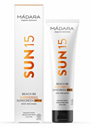 Cremă solară strălucitoare BB krém pentru corp și față SPF 15 Beach BB (Shimmering Sunscreen) 100 ml