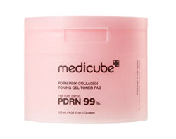 Gelové tonizační polštářky PDRN Pink (Collagen Toning Gel Toner Pad) 70 ks