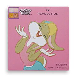 Paletka rozjasňovačov Looney Tunes X Lola (Highlighter Palette) 9 g
