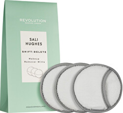Znovupoužitelné odličovací tampóny X Sali Hughes (Shift-Delete Make-up Remover Mitts) 3 ks