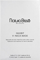 Mască hidratantă pentru gât și decolteu cu acid hialuronic Inhibit (V-Neck Mask) 12 buc