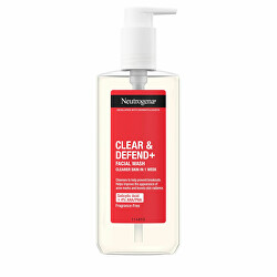 Gel de curățare împotriva coșurilor Clear & Defend+ (Facial Wash) 200 ml