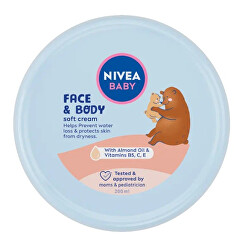 Cremă hidratantă de față și corp Baby (Face & Body Soft Cream) 200 ml