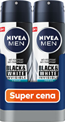 Antiperspirant ve spreji Men Black & White Fresh 2 x 150 ml