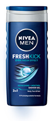 Sprchový gel na tvář, tělo a vlasy Men Fresh Kick 250 ml