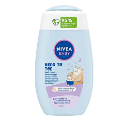 Gel de duș pentru corp și păr Baby (Bed Time Shower Gel) 200 ml