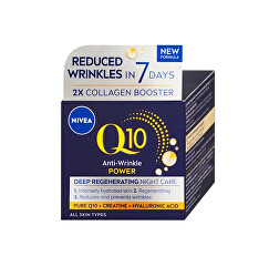 Regenerační noční krém proti vráskám Q10 Power 50 ml