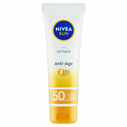 Protivráskový krém na opalování SPF 50 (UV Face Q10 Anti-Age & Anti-Pigments) 50 ml