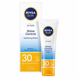 Zmatňující pleťový krém na opalování SPF 30 (UV Face Shine Control Cream) 50 ml