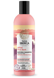 Šampon pro křehké a poškozené vlasy Altajská kůra borovice Taiga Siberica (Natural Shampoo) 270 ml