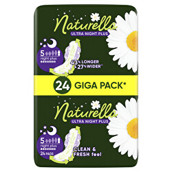 Dámské hygienické vložky na noc Ultra Night Plus 24 ks