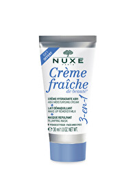 Hydratační krém, odličovací mléko a vyplňující maska 3v1 Creme Fraiche De Beauté (Moisturising Cream, Make-up Remover Milk and Plumping Mask) 30 ml