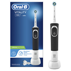 Elektrický zubní kartáček Vitality D100 Cross Action Black