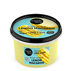 Zpevňující tělový peeling Lemon Macaron Citron a máta (Firming Body Scrub) 250 ml