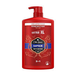 Sprchový gél pre mužov Captain (Body-Hair-Face Wash) 1000 ml