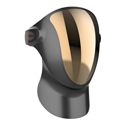 Profesionální ošetřující LED maska na obličej a krk s nabíjecí stanicí (Black, Gold)