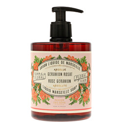 Tekuté mýdlo Rose Geranium (Liquid Marseille Soap) 500 ml