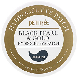 Hydrogelová maska na oční okolí s černými perlami Black Pearl & Gold (Hydrogel Eye Patch) 60 ks