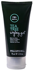 Hajformázó gél a térfogatért és a ragyogásért Tea Tree (Styling Gel) 75 ml