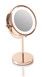 Oglindă cosmetică cu două fețe  (Rose Gold Mirror)