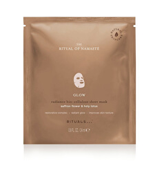 Rozjasňující textilní pleťová maska Glow The Ritual of Namaste (Radiance Bio-Cellulose Sheet Mask) 24 ml