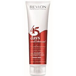 Šampon a kondicionér pro odvážné červené odstíny 45 days total color care (Shampoo&Conditioner Brave Reds) 275 ml