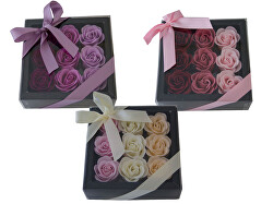 Petale de trandafir din săpun in cutie cadou 9 x 4 g