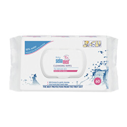 Vlhčené ubrousky pro děti s 99 % vody Baby (Cleansing Wipes) 60 ks