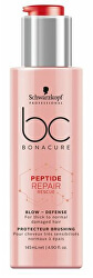 Obnovující krém pro tepelnou ochranu vlasů BC Bonacure Peptide Repair Rescue (Blow Defense) 145 ml