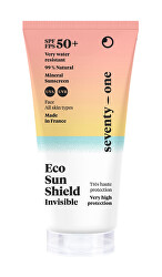 Cremă invizibilă de protecție solară tonifiantă pentru față SPF 50+ (Invisible Eco Sun Shield) 50 ml
