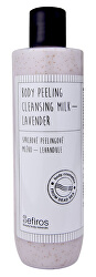 Loțiune peeling de duș Lavandă (Body Peeling Cleansing Milk - Lavender) 300 ml