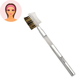 Pensulă pentru gene și  sprâncene Silver (Eyelash Brush With Comb)