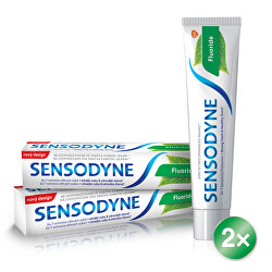 Pastă de dinți pentru dinți sensibili Fluoride Duopack 2 x 75 ml