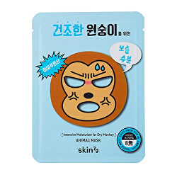 Sada hydratačních plátýnkových masek Animal Mask (Intensive Moisturizer for Dry Monkey) 10 x 23 g