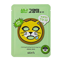 Sada zklidňujících plátýnkových masek Animal Mask (Calming & Soothing Care for Angry Cat) 10 x 23 g