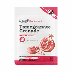 Obnovující plátýnková maska Pomegranate (Food Story Mask) 25 g