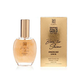 Olio corpo idratante con glitter Oro Dripping Gold Born to Shine (Hydrating Body Glow Oil) 50 ml