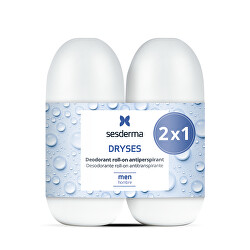 Sada kuličkových deodorantů pro muže Dryses Deodorant Roll-on Antiperspirant 2 x 75 ml